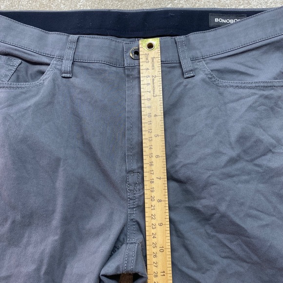 Bonobos Men's Pants Gray 34x32 Cotton Polyamid Elastane Stretch - Picture 5 of 11